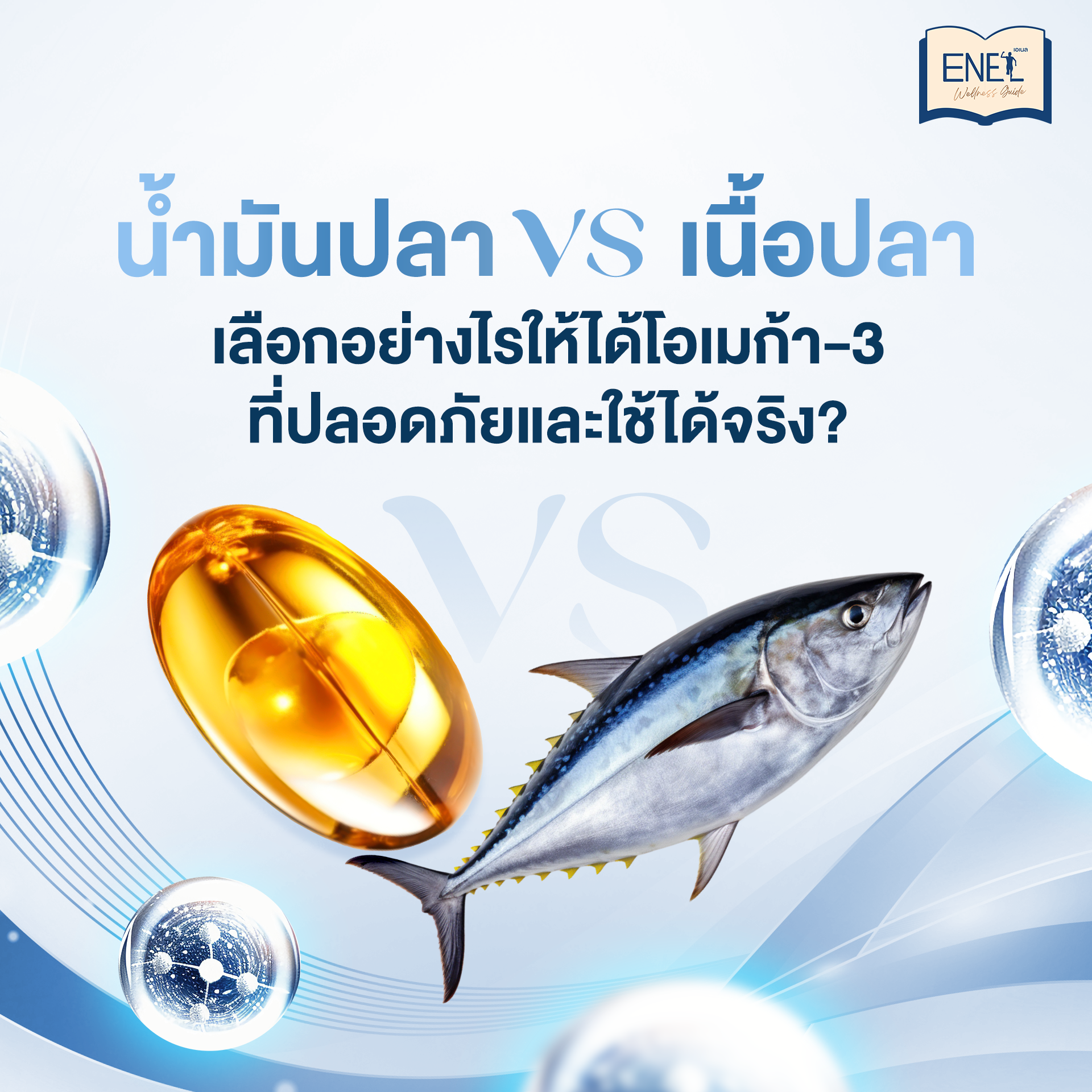 น้ำมันปลา vs เนื้อปลา